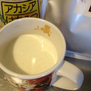 電子レンジで簡単☆生姜とハチミツ入りホットミルク